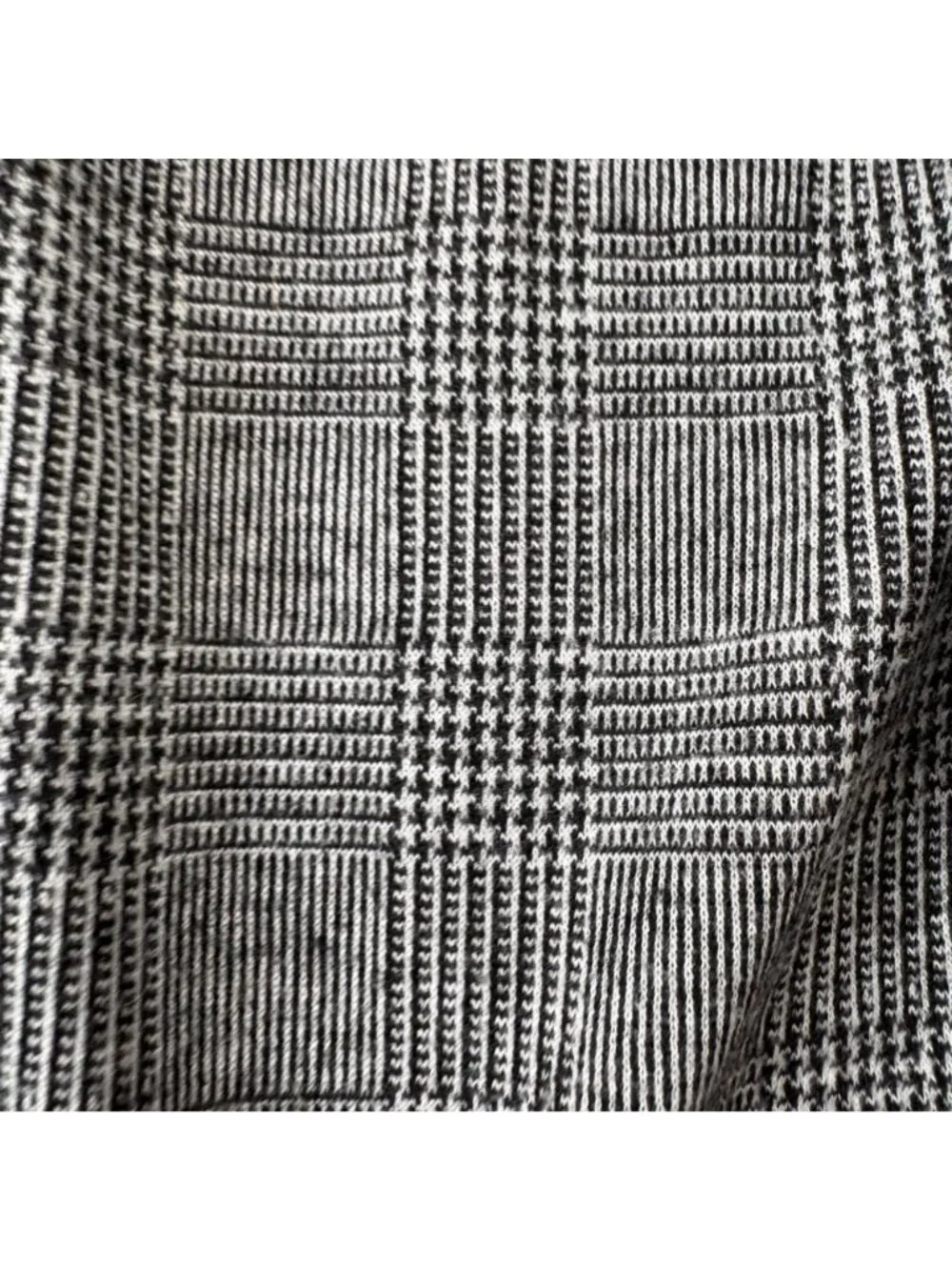 Next Dress Girls 3/4 Years Charcoal Plaid Print